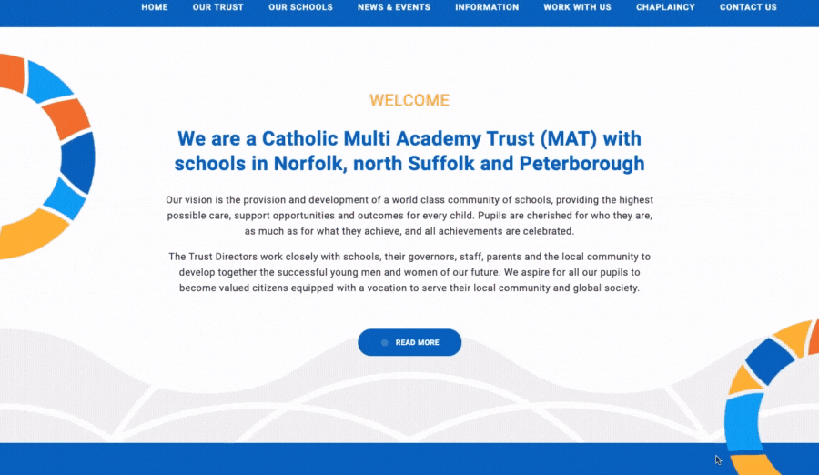 Video of St John's MAT homepage