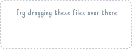 Try dragging these files over there
